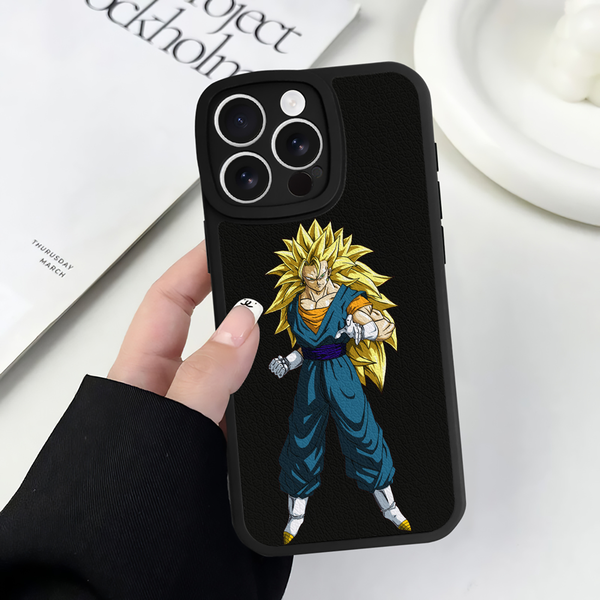 （画像用） ドラゴンボール ベジット DRAGON BALL Vegetto 【iPhone 16シリーズ対応】シリコンスマホケース（レザー調） 材質：シリコン